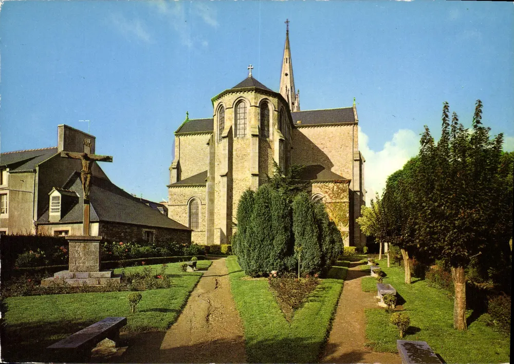 Saint-Meloir-des-Ondes — Die Kirche, ihre Apse und die Gärten — Artaud & Métallurgie, N°2 - Vorderseite