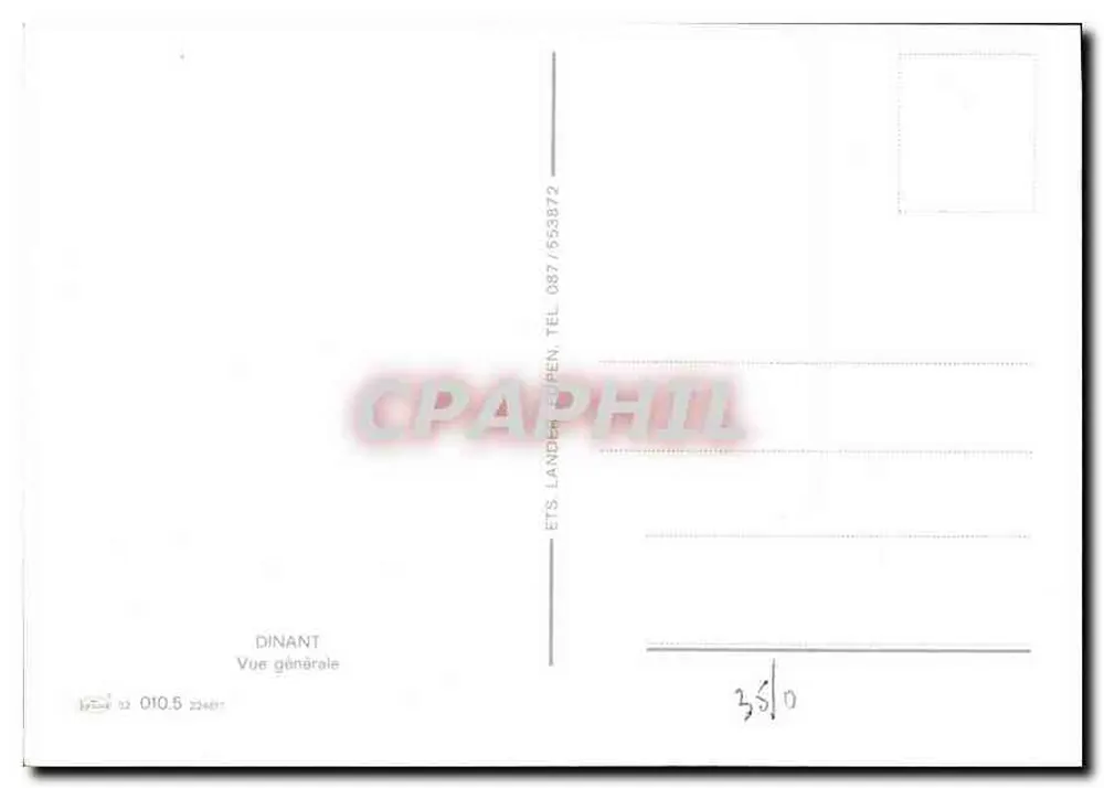 Dinant — Vista geral — ETS LANDER / 553872 - Verso