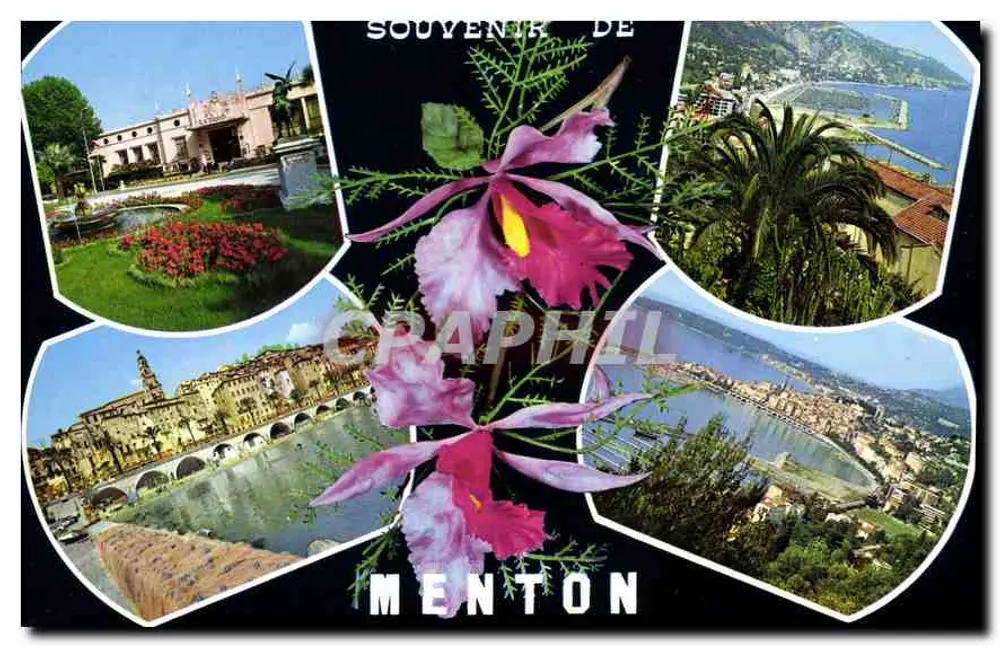 Menton — Erinnerung an Menton — Grafiche Blondetti Verona, n° 105 - Vorderseite