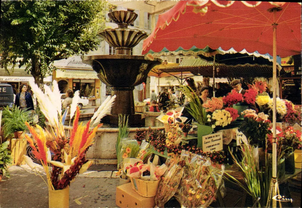 Grasse (Alpes-Maritimes) — Blumenmarkt — Verlag Cing - Vorderseite
