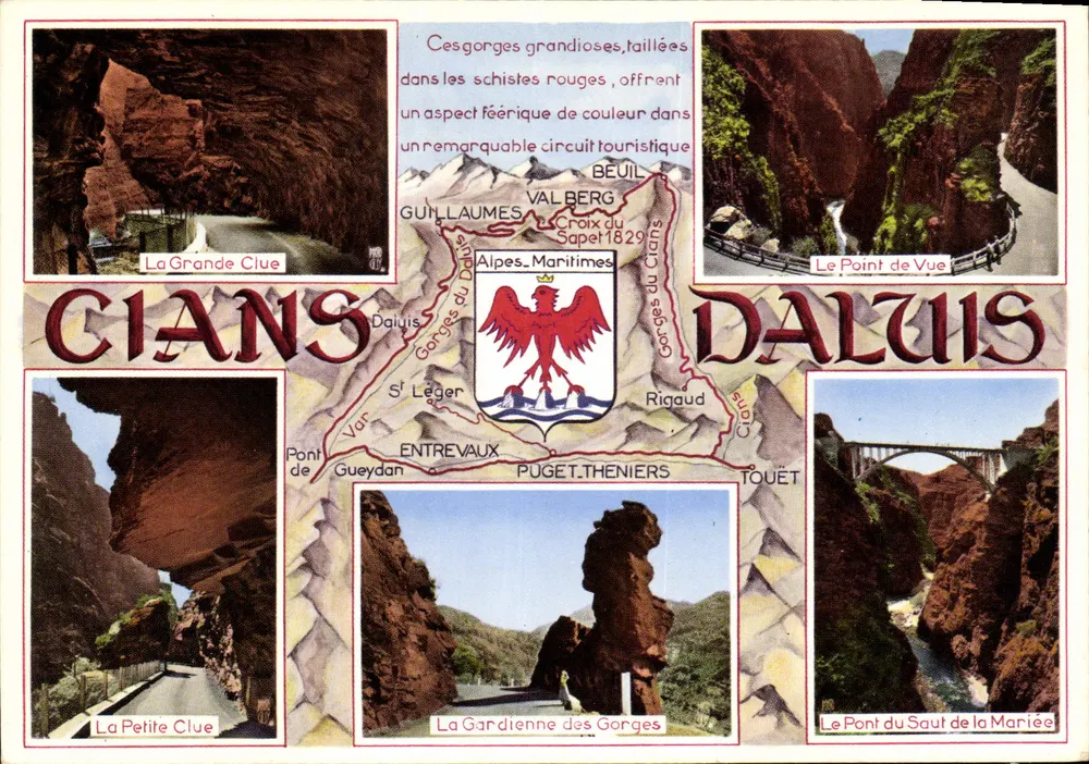 Gorges du Cians-Daluis — Alpes-Maritimes — Verlag ADIA, Nr. H.321 - Vorderseite