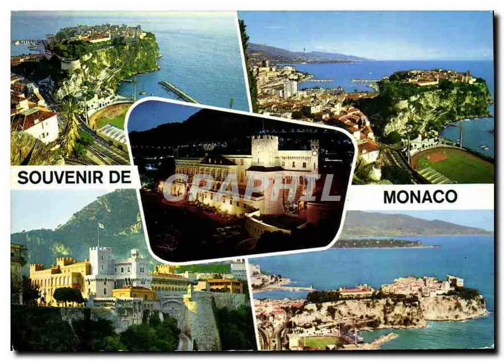 Monaco — Allgemeiner Blick, Der Felsen und Italien — Éditions Monaco - Vorderseite