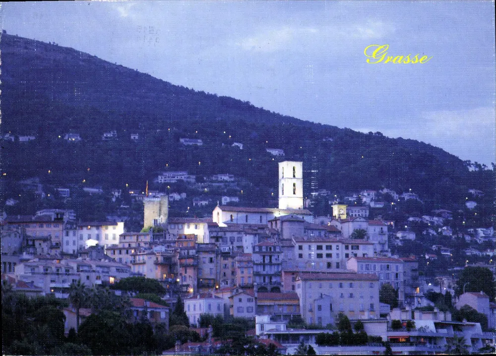 Grasse — Vista nocturna — Les Éditions Arié - Anverso