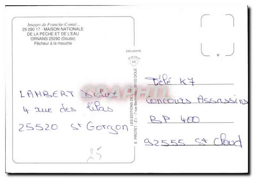 Angler — Ornans (Doubs) — Images de Franche-Comté - Rückseite