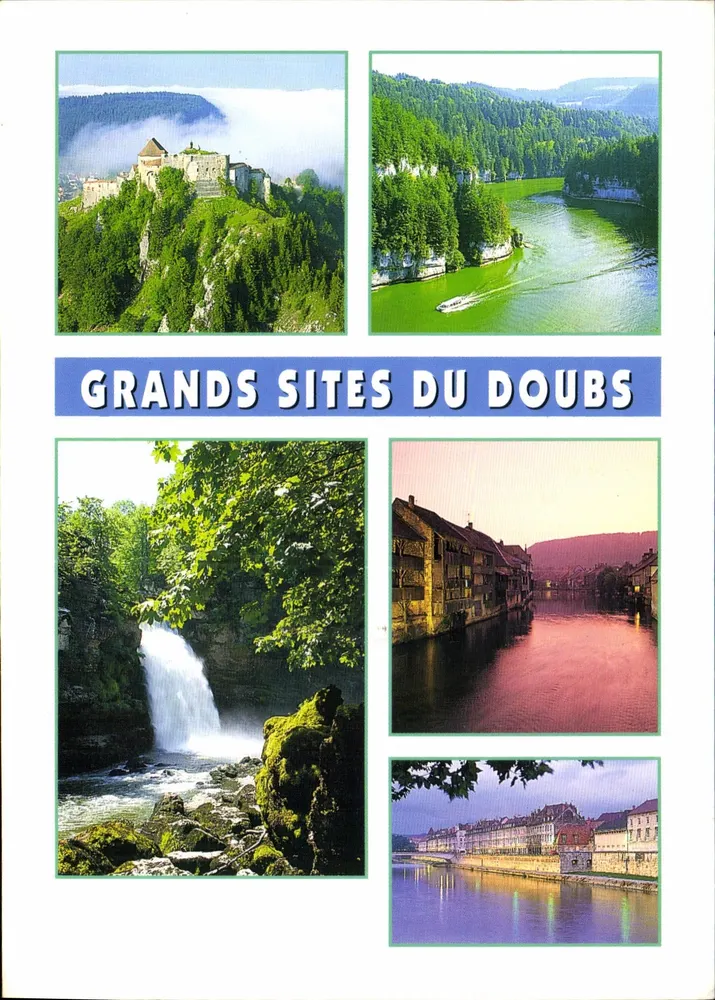 Große Sehenswürdigkeiten des Doubs — Franche-Comté — Éditions Ambier - Macon - Vorderseite