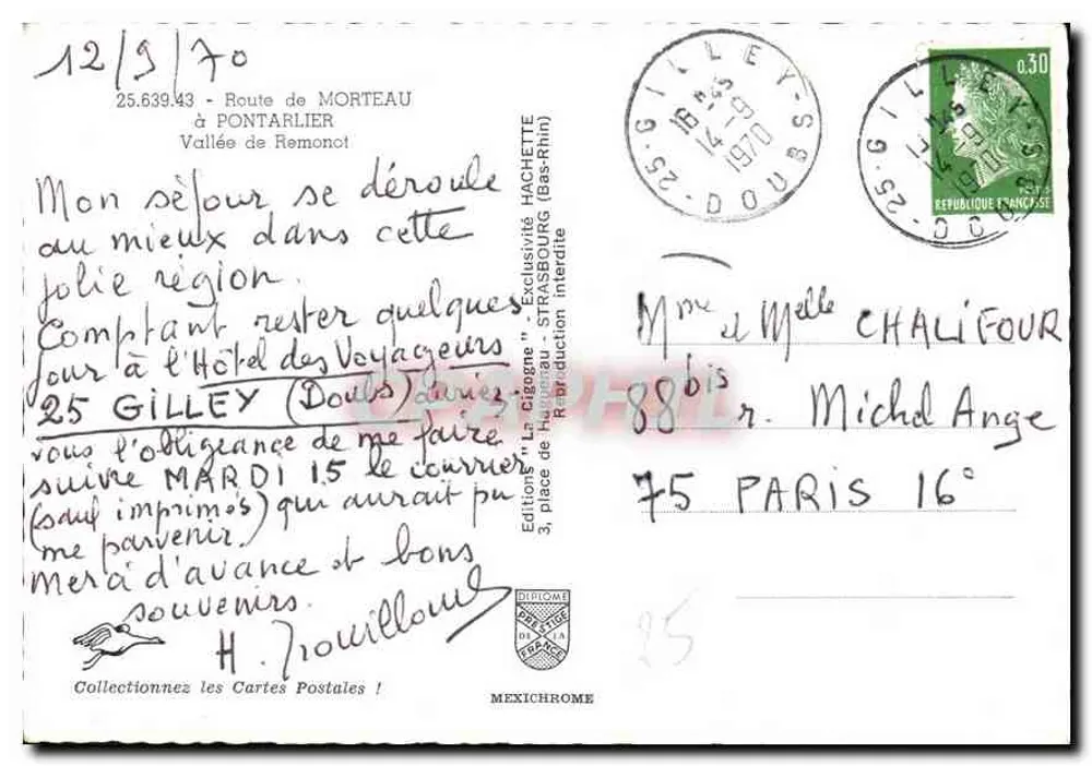 Vale da Remonot — Pontarlier — Edição Mexichrome - Verso