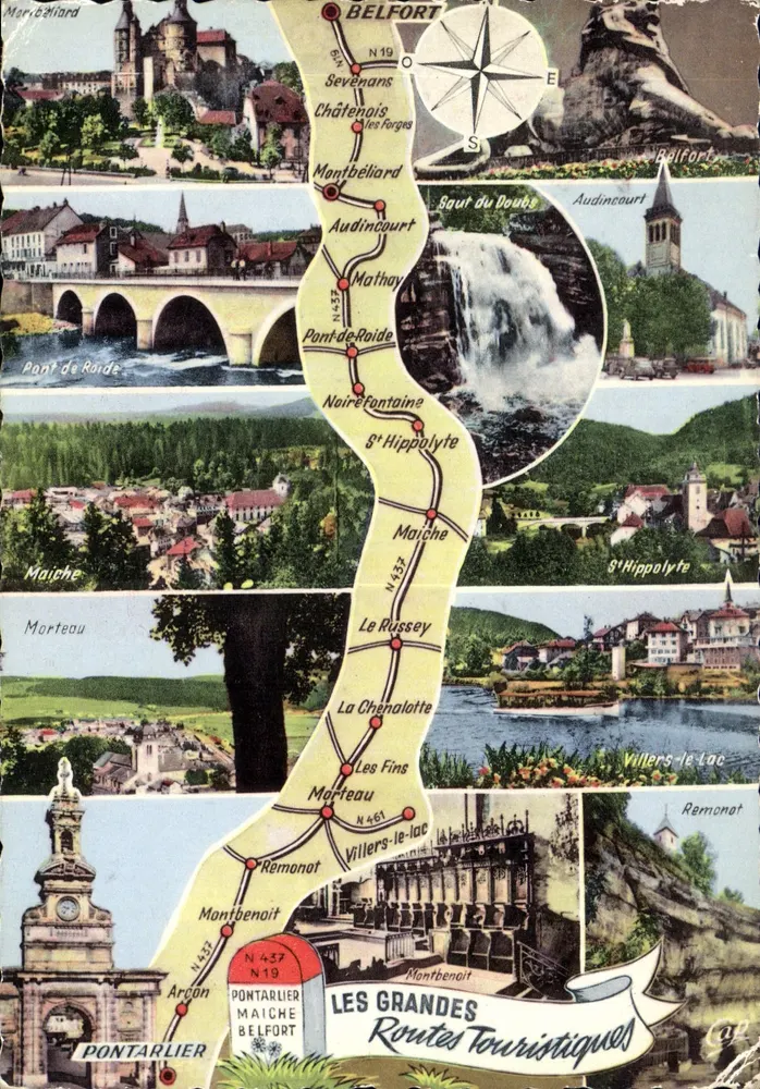 Die Großen Touristischen Routen — Pontarlier nach Belfort — Verlag: Les Arts Illustrés - Vorderseite