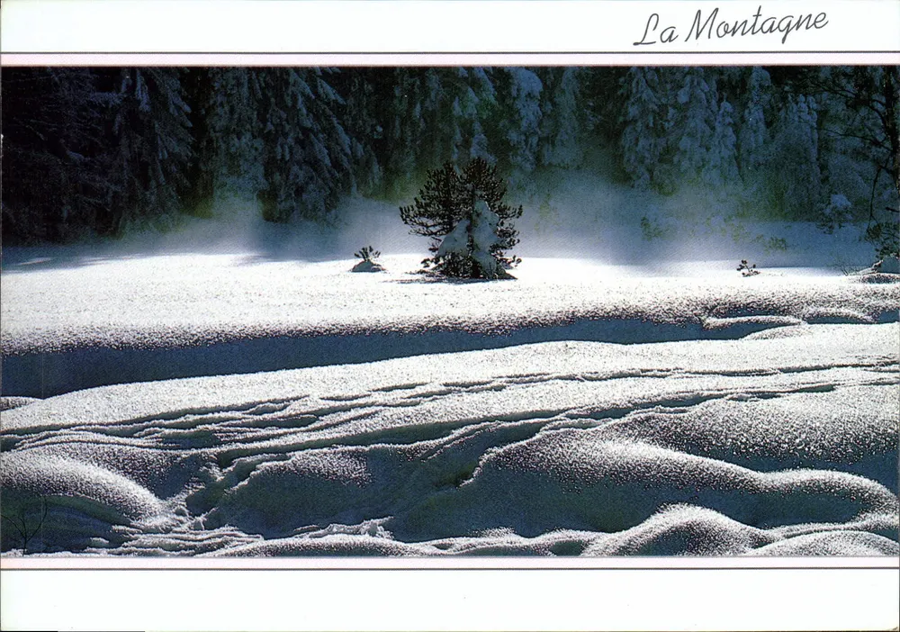 A Montanha — paisagem invernal nevada — editor Gouilloux Médialp - Frente