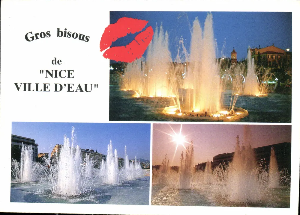 Fundação da cidade de Nice — Cidade de água — Gros bisous - Frente