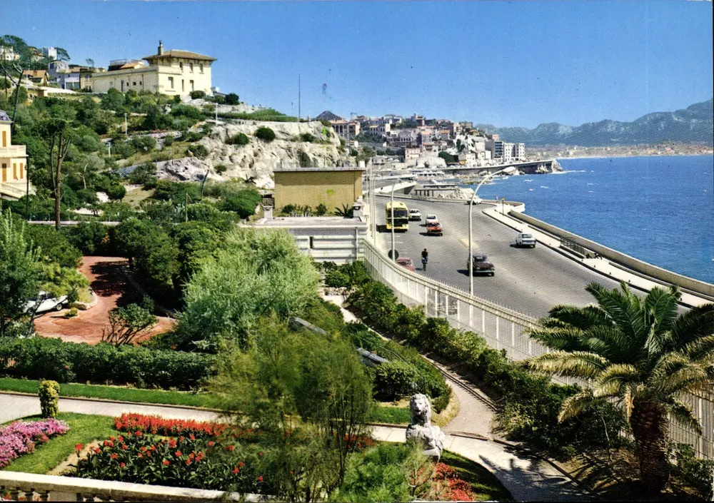 Promenada na Corniche — Marsylia — wydawca Jollycolor, nr 238 - Awers