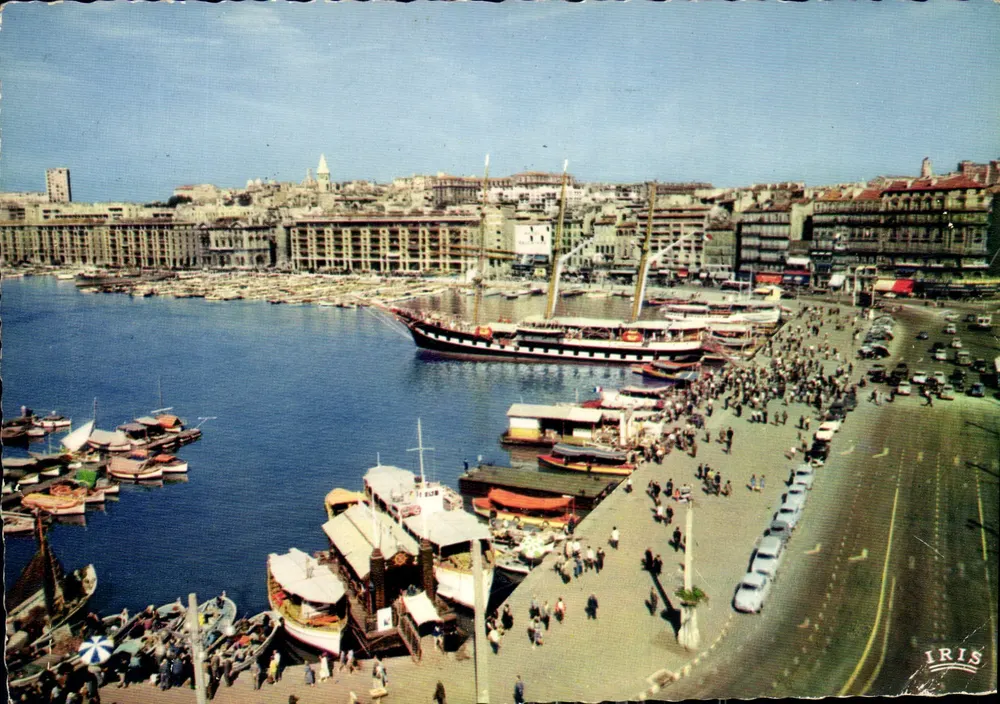 Marseille — Der Kai der Belgier und der alte Hafen — IRIS - Vorderseite