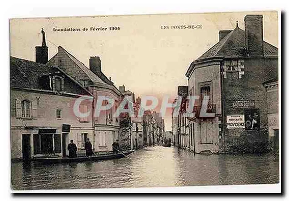 Les Ponts-de-Cé — Inundações de Fevereiro de 1904 — Editor: Les Ponts-de-Cé - Frente