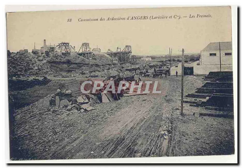 Les Fresnais — Commission des Ardoisières d'Angers (Larivière et Cie) — n°88 - Vorderseite