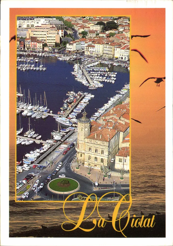 La Ciotat — Luftbild des Hafens und der Stadt — Seppim-Ausgabe - Vorderseite