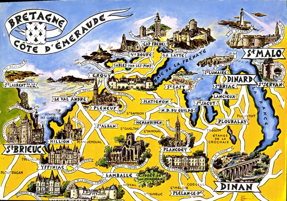 Côte d'Émeraude — Bretagne — Editor Pierre Artaud et Cie, Nantes, n°2 - Frente