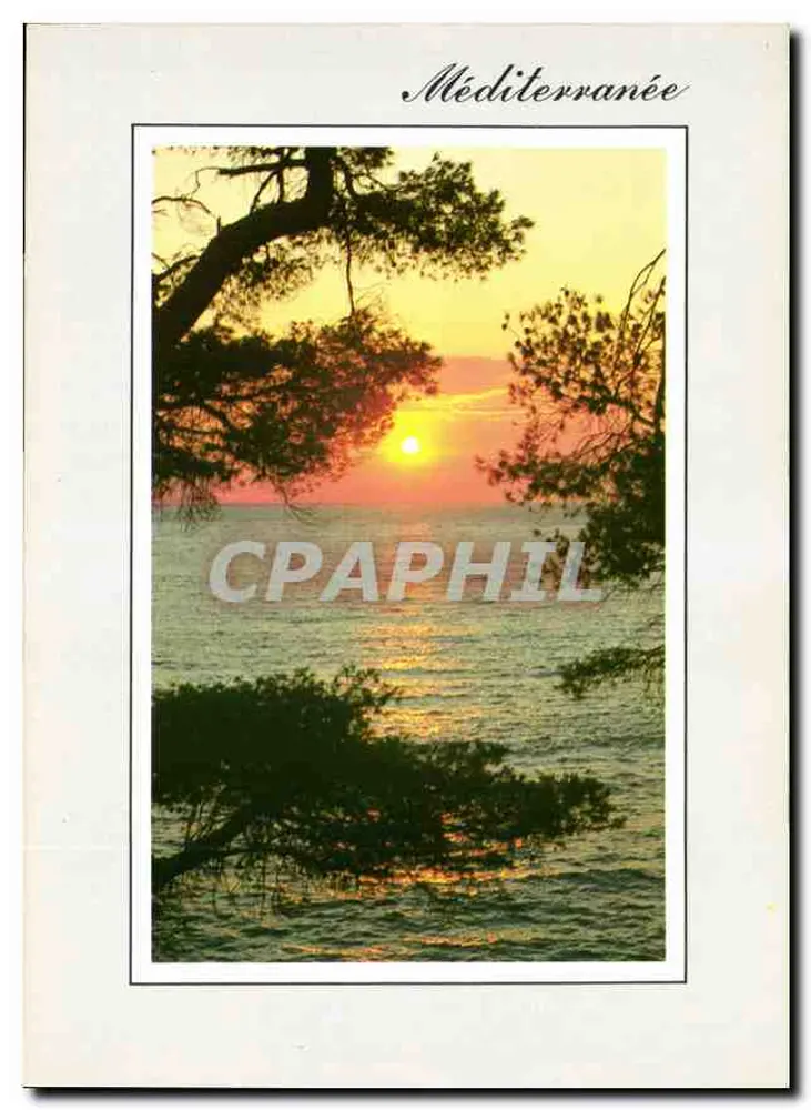 Pôr do sol na Méditerâneo — A.B.L. Éditions - Perpignan, n°80 8951 - Frente