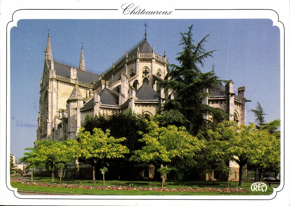 Châteauroux — Igreja de São André (a Abside) — Ed. ROUSSEL - Frente