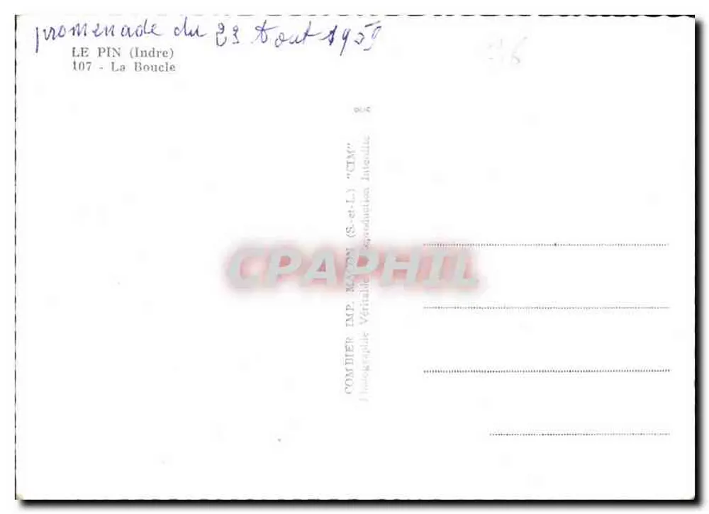 ले पिन (इंड्र) — 33 अगस्त 1955 के प्रमोंड ले कॉम्टियर इम्प्रेस के के एयोन (एस.-एट-एल.) - पीछे