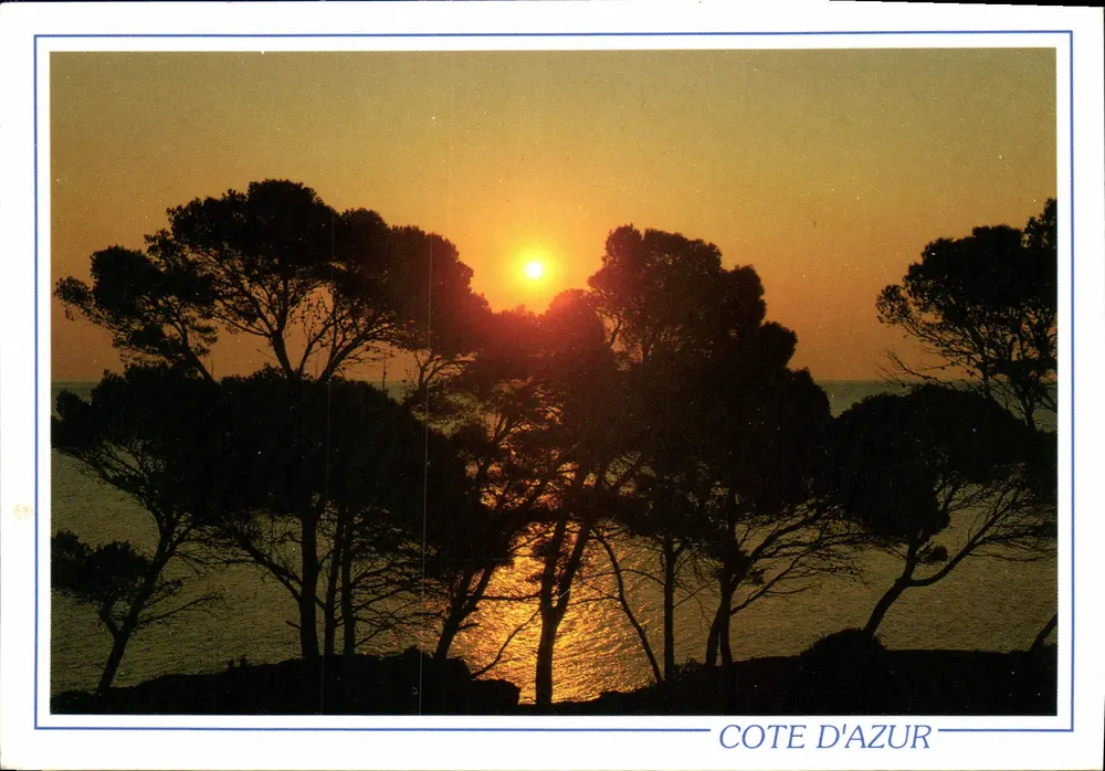 Pôr do sol na Méditerâneo — Costa Azul — Edições Florian Mistral - Frente