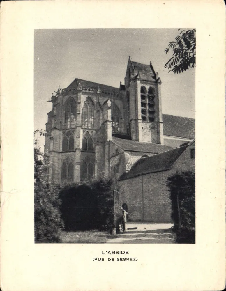 A Abside (Vue de Segrez) — Igreja gótica — Editor não identificado - Frente