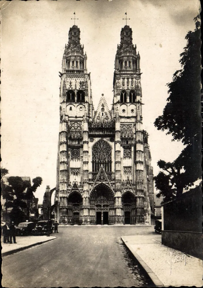 Catedral Nossa Senhora de Rouen — vista da fachada — editor desconhecido, n° de série 1017 - Frente