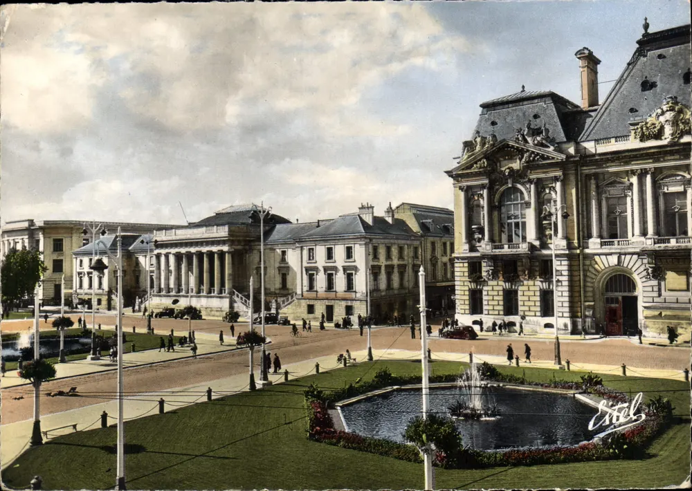 Tours — Place Jean-Jaurès und Palast der Justiz — Verlag Étel - Vorderseite