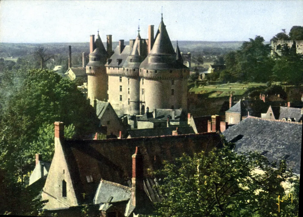 Schloss Langeais — Indre-et-Loire — Kunstausgabe 'YVON', Paris - Vorderseite