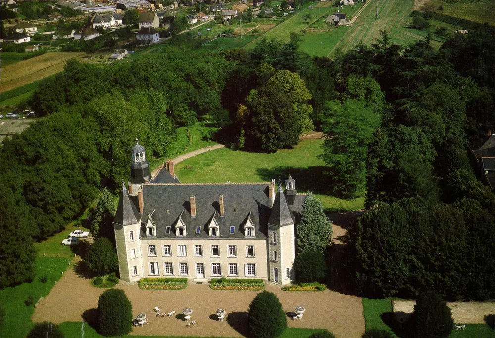 Castelo da Bourdaisière — vista aérea — n°37 - Frente