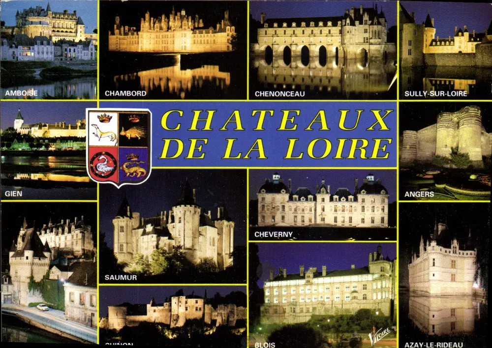 Schlösser der Loire — Chambord, Chenonceau, Sully-sur-Loire, etc. — Produktion Leconte - Vorderseite
