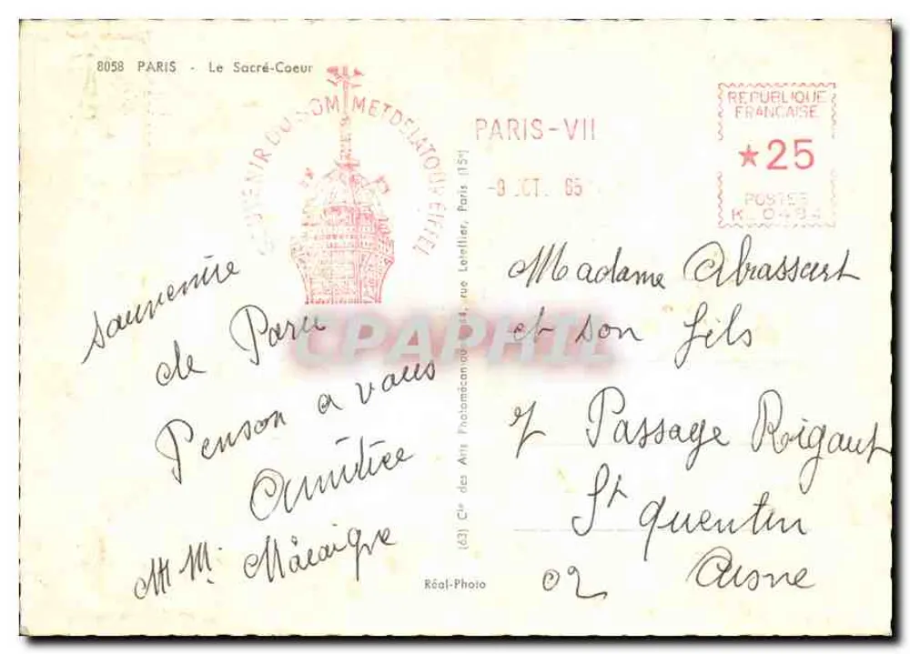 O Sacré-Cœur — Paris — Cité Photo - Verso