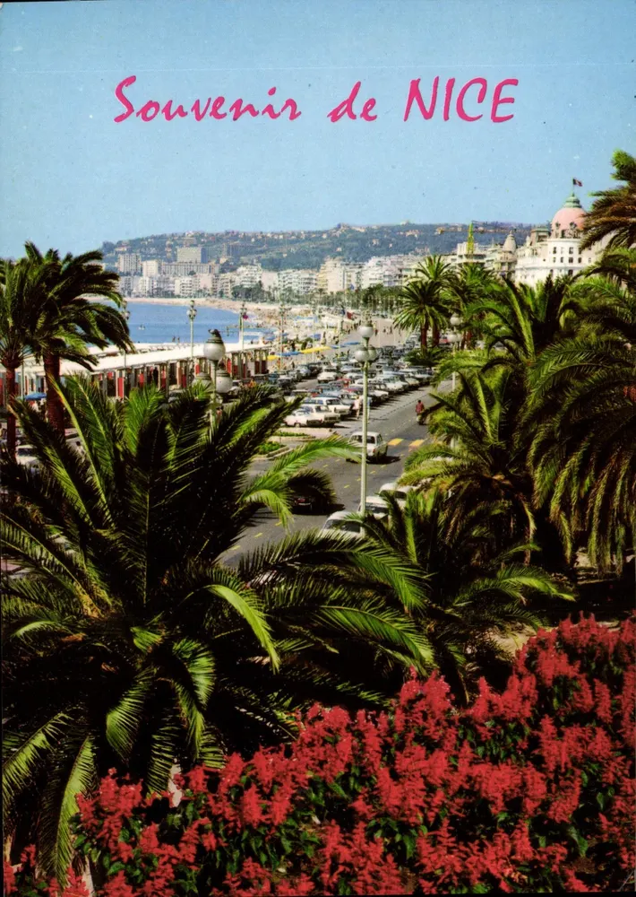 Ansicht der Côte d'Azur — Erinnerung an NICE — Verlag P. P. NICE - Vorderseite