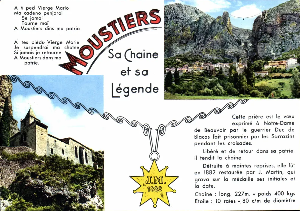 Moustiers — Sua Cadeia e Sua Lenda — Edição LARDY - Frente
