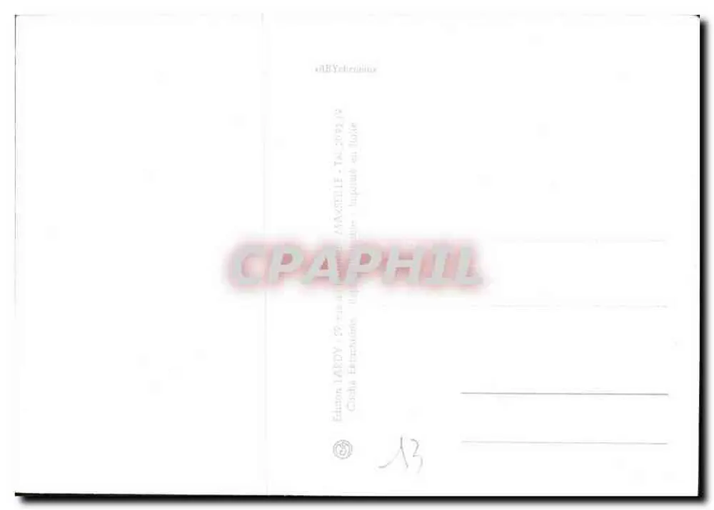 Moustiers — Sua Cadeia e Sua Lenda — Edição LARDY - Verso