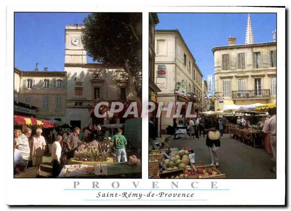 Saint-Rémy-de-Provence — Markt und Platz mit Uhr - Vorderseite