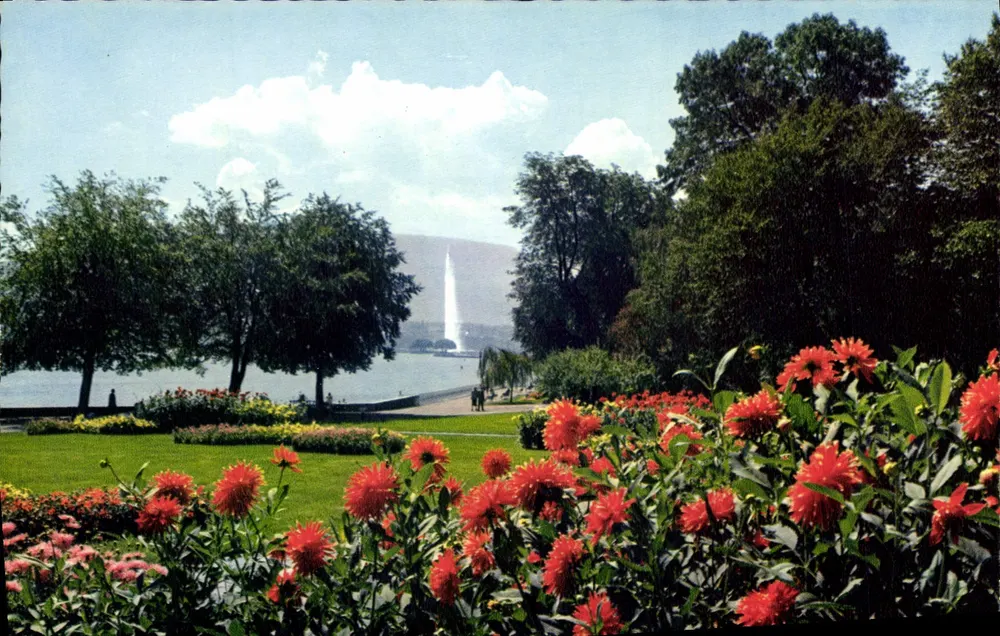 Genève — Het park van de Perle van het Meer — Uitgaven Jaeger & Cie - Voorkant