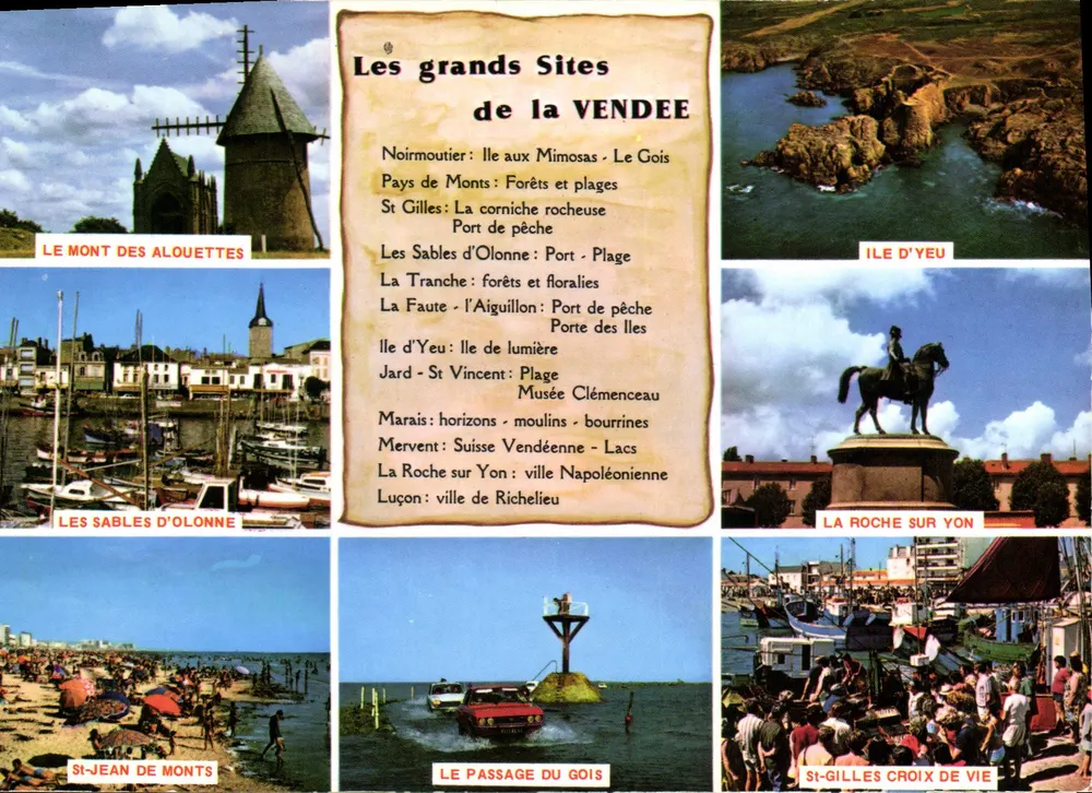 Die großen Sehenswürdigkeiten der VENDEE — Ausgabe La Vendée Touristique, n°85 - Vorderseite