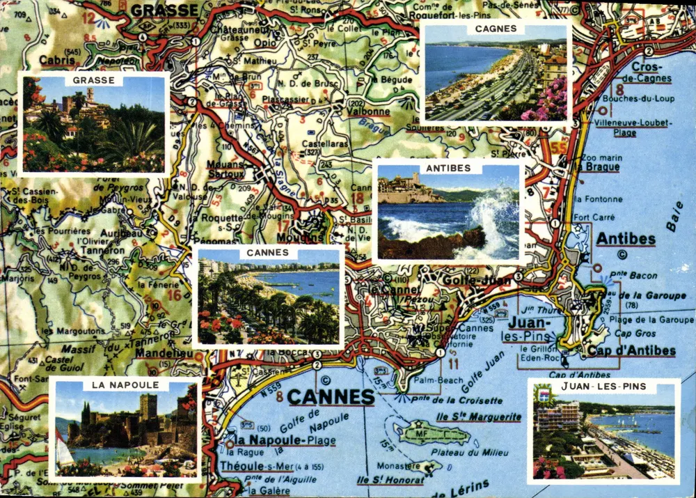 Costa do Azul — Riviera Francesa — Les Editions Gilletta, N° 013 - Frente