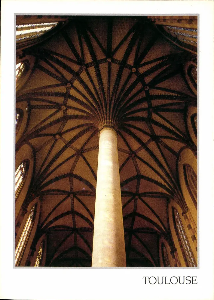 Innenansicht der Jakobinerkirche — Toulouse — Combier Editions und Druckerei / Mâcon - Vorderseite