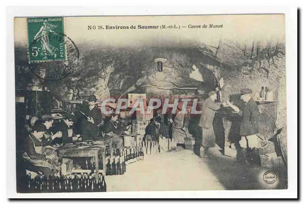 Umgebung von Saumur (M.-et-L.) — Höhlen von Munet - Vorderseite