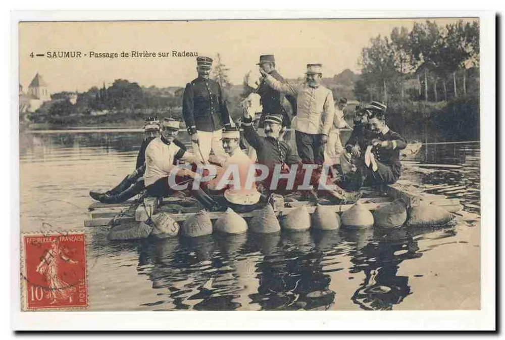 Saumur - Flussüberquerung auf einem Floß — n°4 - Vorderseite