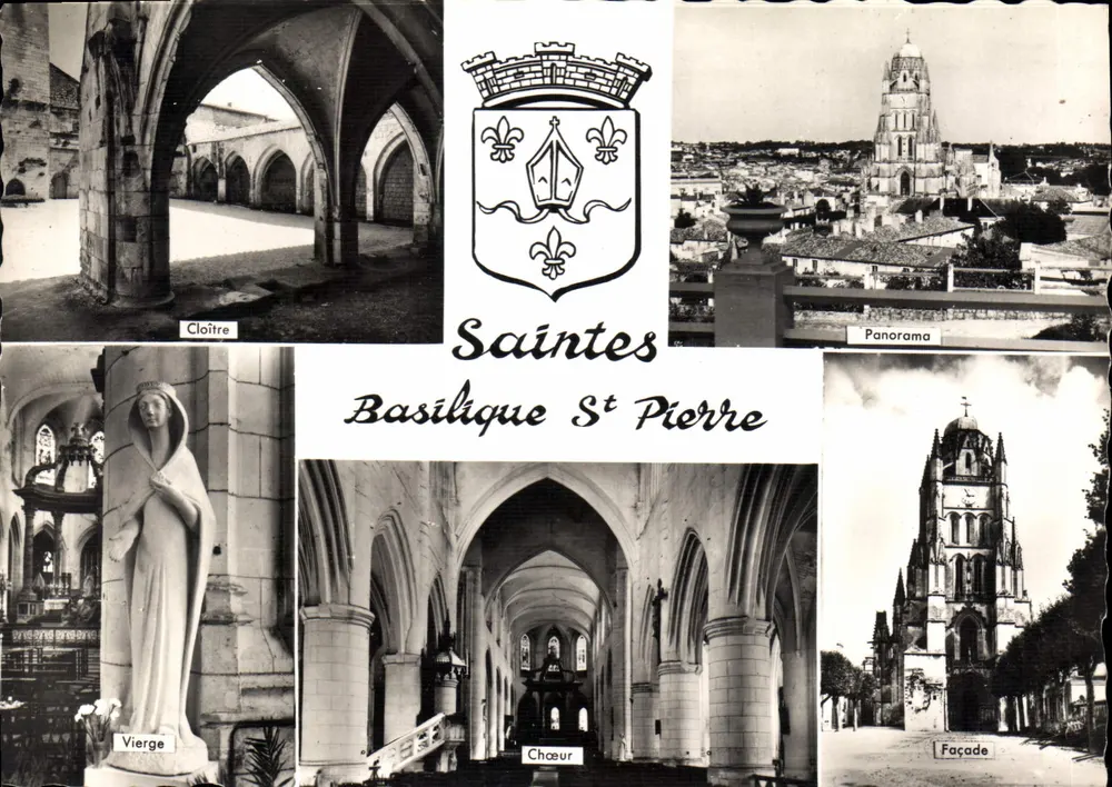 Saintes — Basílica de São Pedro — editor Letellier Paris - Frente
