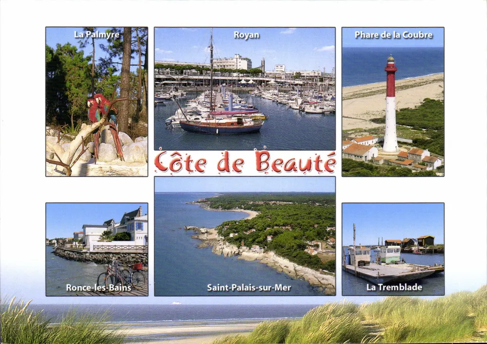 Côte de Beauté — Royan, La Palmyre, Farol da Coublade, Saint-Palais-sur-Mer, La Tremblade — Artaud Frères - Frente