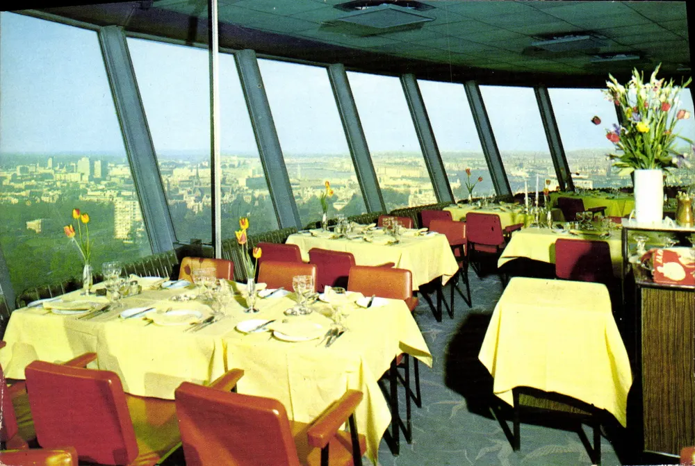Panoramablick vom Euromast-Restaurant — Rotterdam, Niederlande — Verlag Euromast N.V., Nr. 468 - Vorderseite