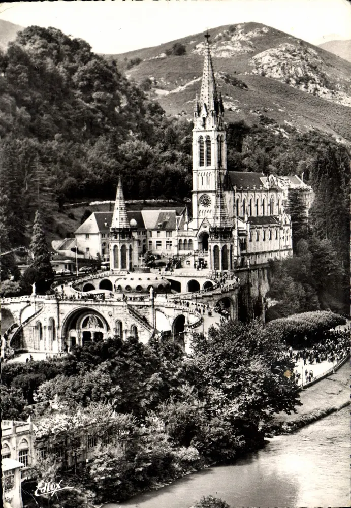 Lourdes — A Basílica e o Gave — Editor Edlux - Frente