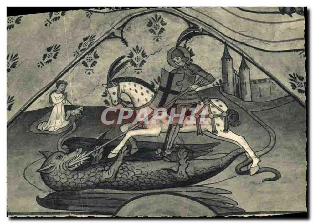 Saint Georges — Fresko des 15. Jahrhunderts — Hélios-Lormain, Nancy - Vorderseite