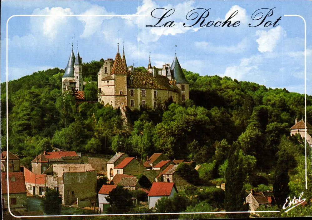 La Roche Pot — Schloss auf einem Hügel — Verlag Estel - Vorderseite
