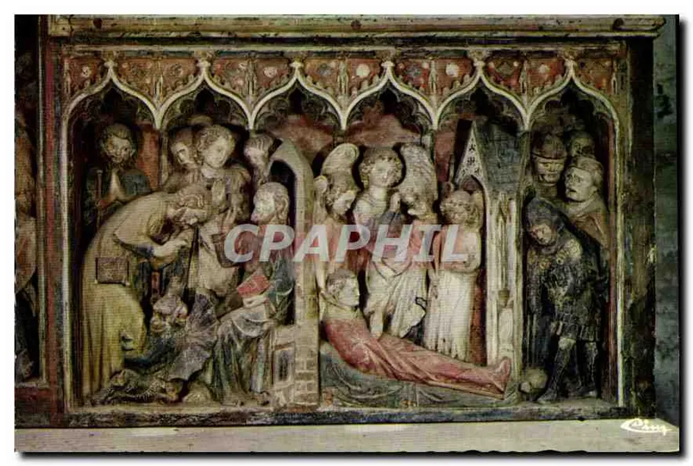 Saint-Thibault — Tod — Fragment einer Altarwand des 14. Jahrhunderts, Verlag Combière Imprimeur - Vorderseite