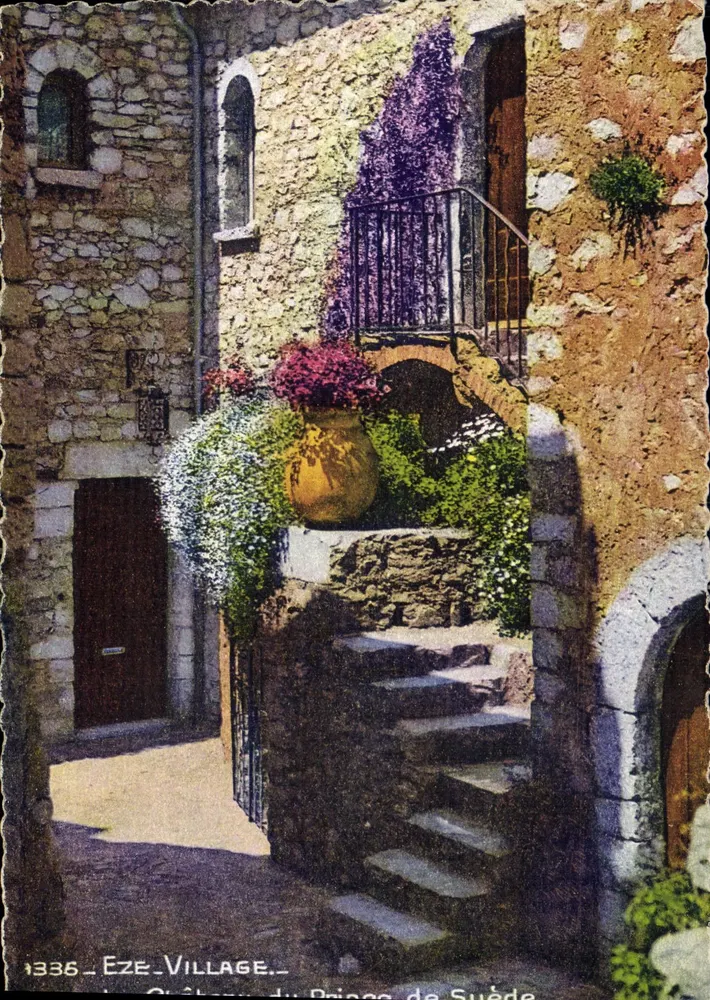 Vila de Eze — O Castelo do Príncipe da Suécia — Edições Grimaldi Mônaco - Frente