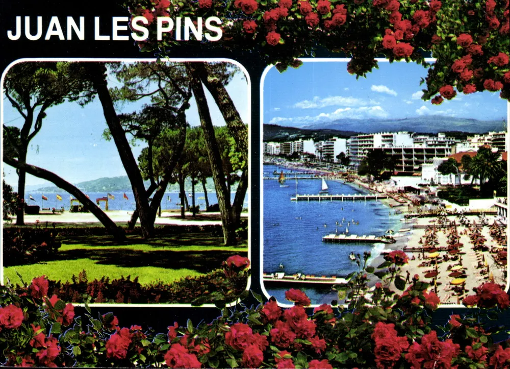 Juan les Pins — vista da praia e do porto — Editions S.E.P.T. - Nice - Frente