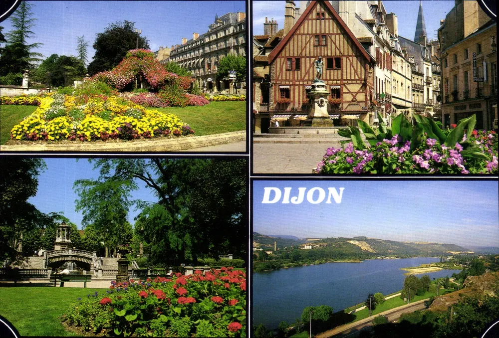 Dijon — dzielnice i krajobraz — Obrazy Burgundii, C 1028 TER - Awers